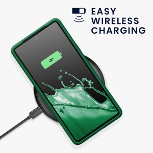 Husa Kwmobile pentru Google Pixel 7a, Verde, Silicon, KWM000019YE020C - Img 11