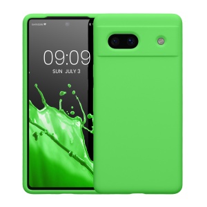 Husa Kwmobile pentru Google Pixel 7a, Verde, Silicon, KWM000019YE051C - Img 2