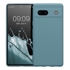 Husa Kwmobile pentru Google Pixel 7a, Verde, Silicon, KWM000019YF026C - Img 2