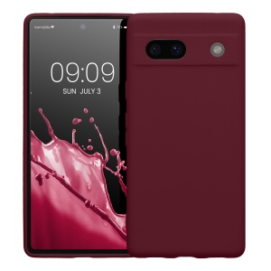 Husa Kwmobile pentru Google Pixel 7a, Visiniu, Silicon, 61598.187 - Img 3