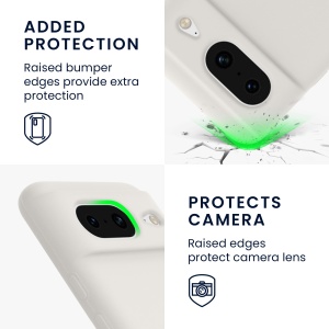 Husa Kwmobile pentru Google Pixel 8, Alb, Silicon, KWM000020JF002C - Img 9