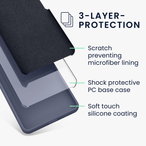 Husa Kwmobile pentru Google Pixel 8 Pro, Albastru inchis, Silicon, KWM0000208G046C - Img 8