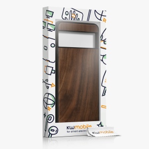 Husa Kwmobile pentru Google Pixel 8 Pro, Maro, Lemn/Silicon, 61872.18 - Img 6