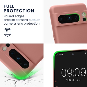 Husa Kwmobile pentru Google Pixel 8 Pro, Roz, Silicon, 61860.193 - Img 4