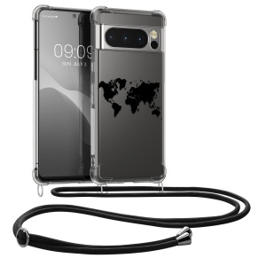 Husa Kwmobile pentru Google Pixel 8 Pro, Transparent/Negru, Silicon, KWM0000208S003C - Img 1