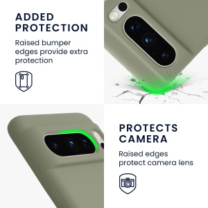 Husa Kwmobile pentru Google Pixel 8 Pro, Verde, Silicon, KWM0000208G017C - Img 3