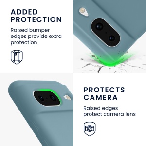 Husa Kwmobile pentru Google Pixel 8, Verde inchis, Silicon, KWM000020JF020C - Img 9