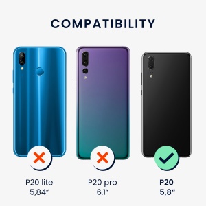 Husa Kwmobile pentru Huawei P20, Albastru, Silicon, 61410.251 - Img 5