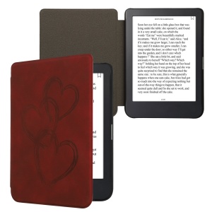Husa Kwmobile pentru Kobo Clara 2E, Rosu inchis, Piele ecologica, KWM000017UJ009C - Img 2