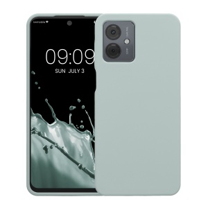 Husa Kwmobile pentru Motorola Moto G14, Verde deschis, Silicon, KWM000022ND007C - Img 2