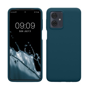 Husa Kwmobile pentru Motorola Moto G64, Albastru, Silicon, KWM000022SS002C - Img 1