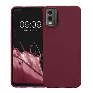 Husa Kwmobile pentru Nokia C32, Visiniu, Silicon, KWM000021KO003C - Img 2