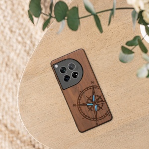 Husa Kwmobile pentru OnePlus 12, Maro, Lemn/Silicon, KWM000022QB002C - Img 5