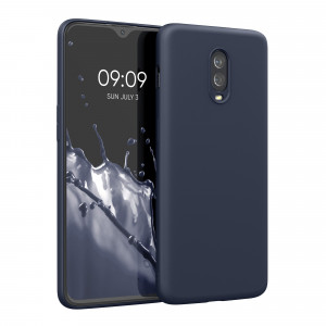 Husa Kwmobile pentru OnePlus 6T, Silicon, Albastru, 55347.53 - Img 1