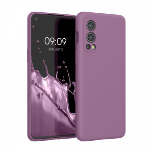 Husa Kwmobile pentru OnePlus Nord 2 5G, Silicon, Mov, 56070.235 - Img 1