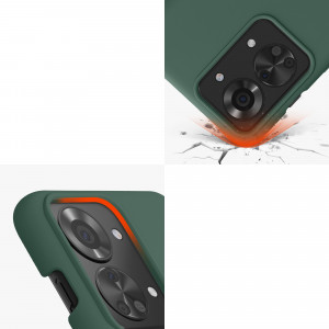 Husa Kwmobile pentru OnePlus Nord 2T, Silicon, Verde, 58764.166 - Img 8