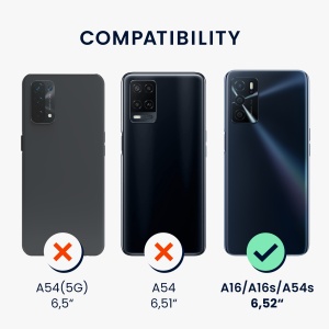Husa Kwmobile pentru OPPO A16/A16s/A54s, Mov, Silicon, KWM0000157V016C - Img 6