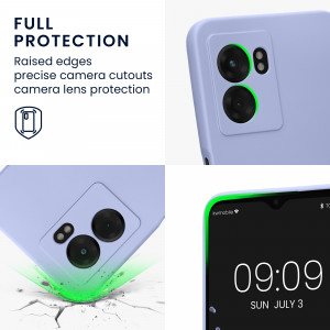 Husa Kwmobile pentru OPPO A77, Silicon, Albastru, 59245.139 - Img 4