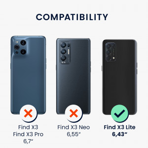 Husa Kwmobile pentru OPPO Find X3 Lite, Silicon, Violet, 57661.187 - Img 6