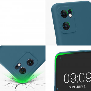 Husa Kwmobile pentru OPPO Find X5 Lite, Silicon, Verde, 57633.57 - Img 8