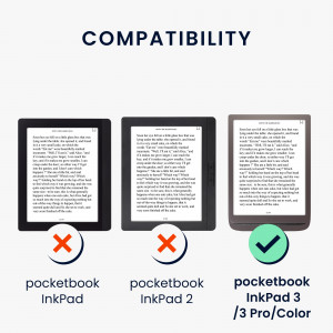 Husa kwmobile pentru PocketBook InkPad 3 /InkPad 3 Pro /InkPad Color, Piele ecologica, Mov, 44761.108 - Img 6