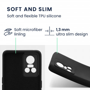 Husa Kwmobile pentru Realme GT Neo 3, Silicon, Negru, 59247.01 - Img 3