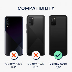 Husa Kwmobile pentru Samsung Galaxy A03s, Silicon, Mov, 56518.115 - Img 6