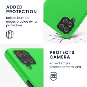 Husa Kwmobile pentru Samsung Galaxy A12, Verde, Silicon, KWM000012BL059C - Img 3