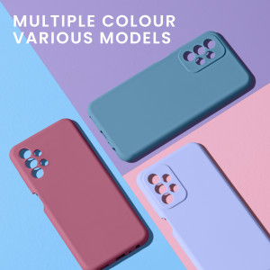 Husa Kwmobile pentru Samsung Galaxy A13, Silicon, Albastru, 57832.224 - Img 5