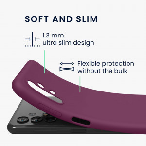 Husa Kwmobile pentru Samsung Galaxy A13, Silicon, Violet, 57805.187 - Img 3