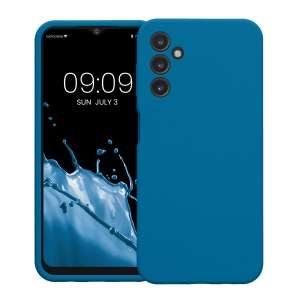 Husa Kwmobile pentru Samsung Galaxy A14 5G, Albastru, Silicon, KWM000018GD020C - Img 2