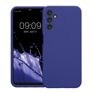 Husa Kwmobile pentru Samsung Galaxy A14 5G, Albastru, Silicon, KWM000018GD021C - Img 2