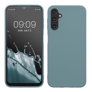 Husa Kwmobile pentru Samsung Galaxy A14 5G, Verde inchis, Silicon, KWM0000195F017C - Img 1