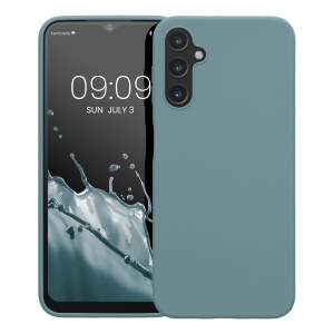 Husa Kwmobile pentru Samsung Galaxy A14 5G, Verde inchis, Silicon, KWM0000195F017C - Img 2