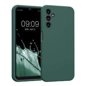 Husa Kwmobile pentru Samsung Galaxy A14 5G, Verde, Silicon, KWM000018GD032C - Img 1