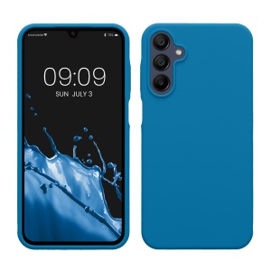 Husa Kwmobile pentru Samsung Galaxy A15 5G, Albastru, Silicon, KWM000021MF018C - Img 1