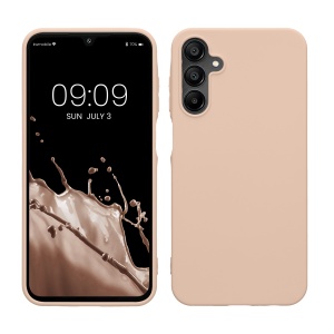 Husa Kwmobile pentru Samsung Galaxy A15 5G, Crem, Silicon, KWM000021MH015C - Img 1