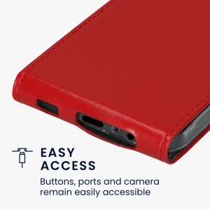 Husa Kwmobile pentru Samsung Galaxy A15 5G, Rosu, Piele ecologica/Silicon, KWM000021OM003C - Img 3