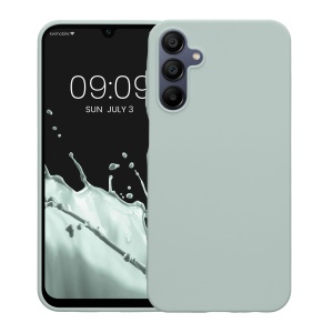 Husa Kwmobile pentru Samsung Galaxy A15 5G, Verde deschis, Silicon, KWM000021MH011C - Img 2