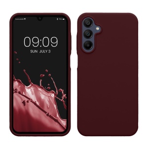 Husa Kwmobile pentru Samsung Galaxy A15 5G, Visiniu, Silicon, KWM000021MF014C - Img 1