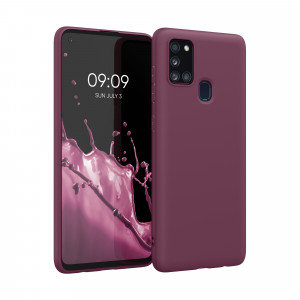 Husa Kwmobile pentru Samsung Galaxy A21s, Silicon, Violet, 52494.187 - Img 1