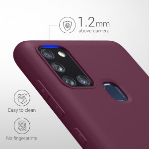 Husa Kwmobile pentru Samsung Galaxy A21s, Silicon, Violet, 52494.187 - Img 4