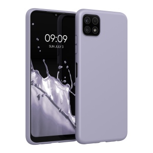 Husa Kwmobile pentru Samsung Galaxy A22 5G, Mov deschis, Silicon, KWM0000138D036C - Img 1