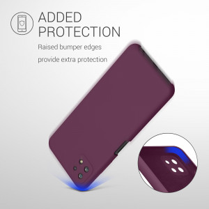 Husa Kwmobile pentru Samsung Galaxy A22 5G, Silicon, Violet, 55489.187 - Img 6