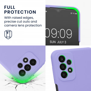 Husa Kwmobile pentru Samsung Galaxy A23, Silicon, Mov, 57829.108 - Img 4