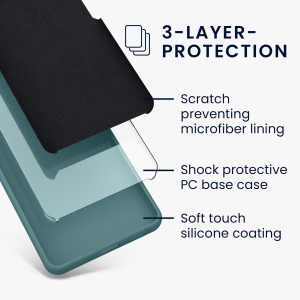 Husa Kwmobile pentru Samsung Galaxy A25, Verde deschis, Silicon, KWM000021MV017C - Img 5