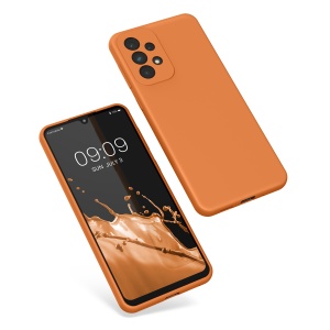 Husa Kwmobile pentru Samsung Galaxy A33 5G, Portocaliu, Silicon, KWM000015GQ048C - Img 2