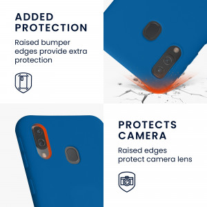 Husa Kwmobile pentru Samsung Galaxy A40, Albastru, Silicon, 48547.228 - Img 4