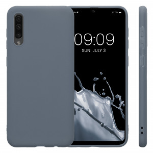 Husa Kwmobile pentru Samsung Galaxy A50, Silicon, Albastru, 48054.202 - Img 2