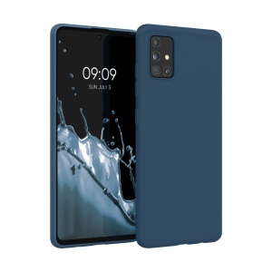 Husa Kwmobile pentru Samsung Galaxy A51, Albastru, Silicon, KWM000010YZ057C - Img 1